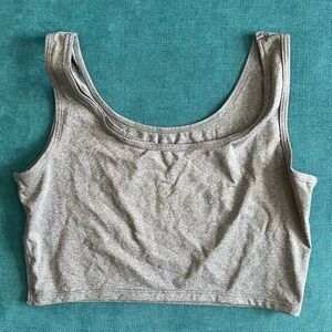 Larken X in GRAY in Large. Nursing & Hands-free pumping bra